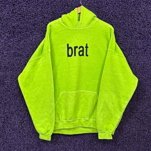 CharliXCX Brat Logo hoodie size l/xl - Picture 1 of 4
